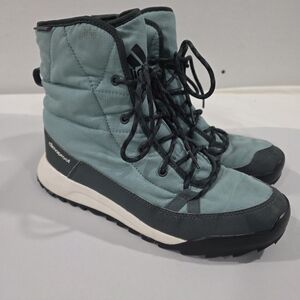 Adidas Climawarm Choleah Padded Insulated Boots Women's Size 7 AQ2598 Blue-Green